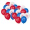Patriotic Red, White & Blue Fireworks Inflatable 11" Latex Balloons 12 Pc.